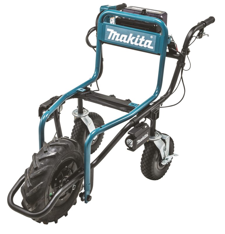 Makita DCU180Z Elektrisk Trillebår – 2x18V LXT, 130 kg kapasitet