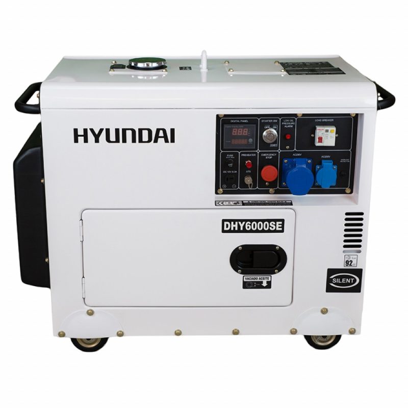 Hyundai DHY6000SE Dieselaggregat 5300W – Elektrisk start