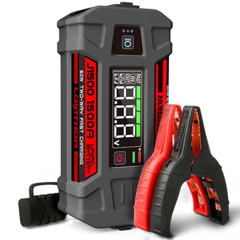 Lokithor J401 Startbooster – 2500A lithium, powerbank og lykt