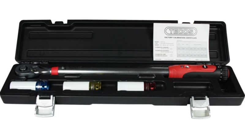 Tecos Momentnøkkel 1/2" med hjulpiper 17/19/21 mm – Industrikvalitet