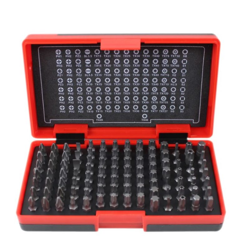 Tecos T-B100 Bits-sett – 100 deler assortert