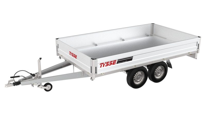 Tysse 6424 Varenger Pro+ 3500 kg – Forsterket varehenger med aluminiumskarmer