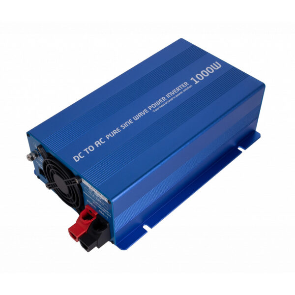 INVERTER 12V 1000W Ren sinus m/fjernkontroll