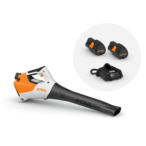 STIHL BGA 30 BATTERIDREVET LØVBLÅSER SETT M/ 2 BATTERIER & LADER