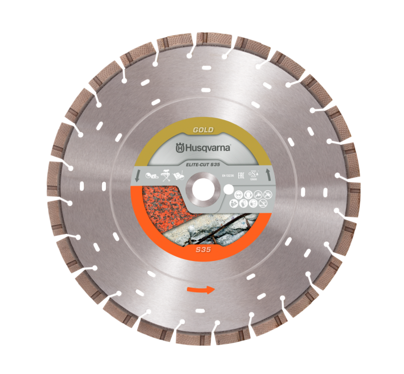 Husqvarna Elite-Cut S35 Diamantskive – For stein og betong