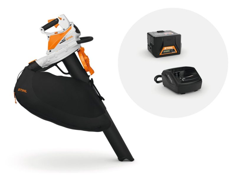 Stihl SHA 56 Løvsuger/-blåser – Batteridrevet sett med batteri og lader