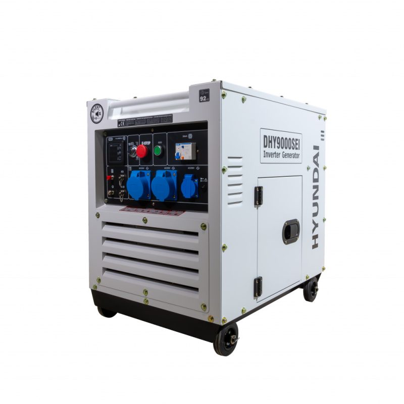 Hyundai DHY9000SEi Diesel Inverter Strømaggregat – 6500W, Elektrisk Start og ATS