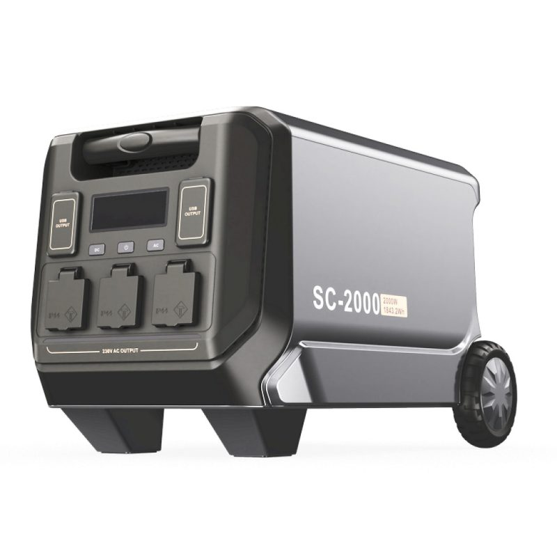 Senci SC2000 Kraftstasjon – 1843 Wh, 2000 W ren sinus