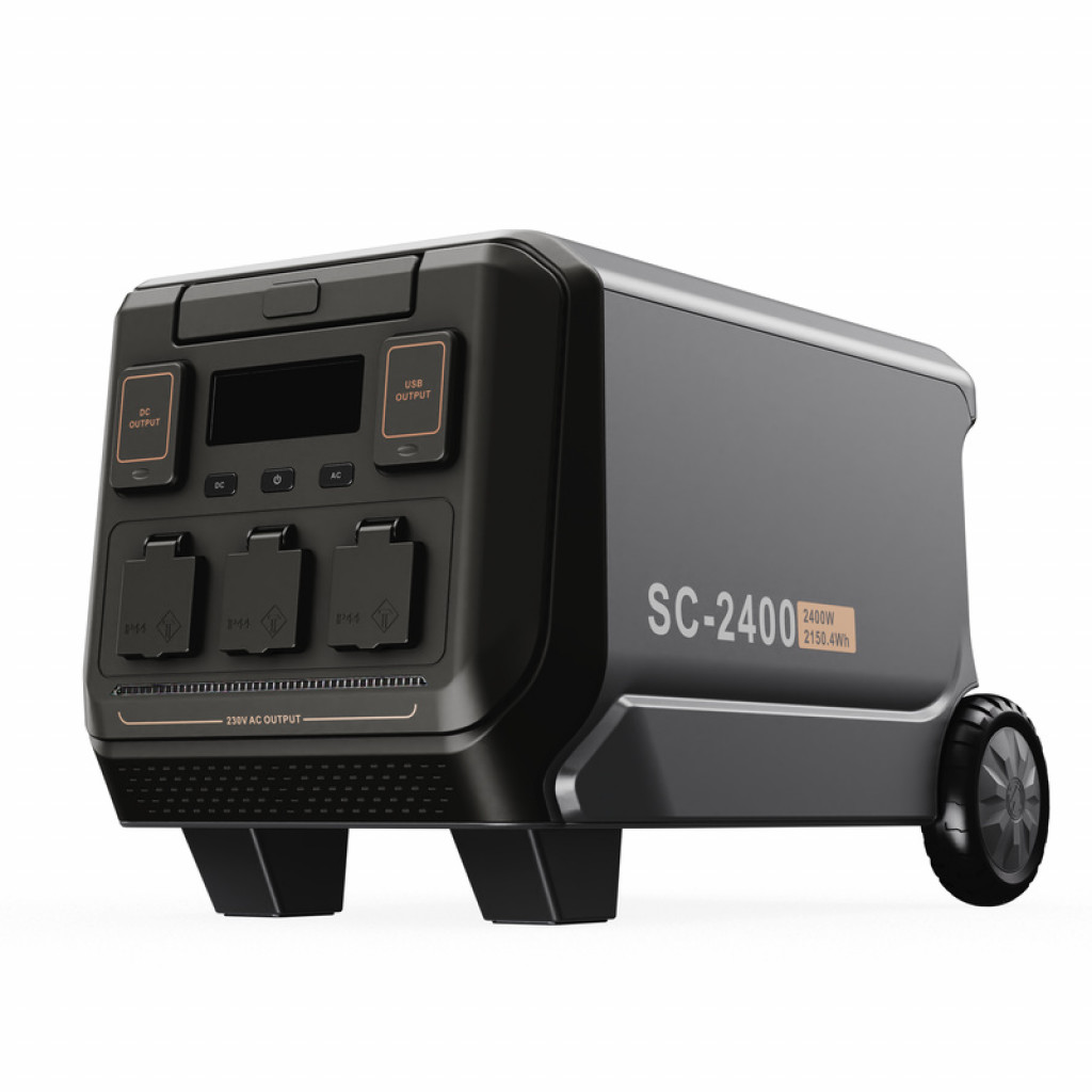 SENCI Lithium LPS 2150Wh Power Station med 2400W (4800W) sinus inverter