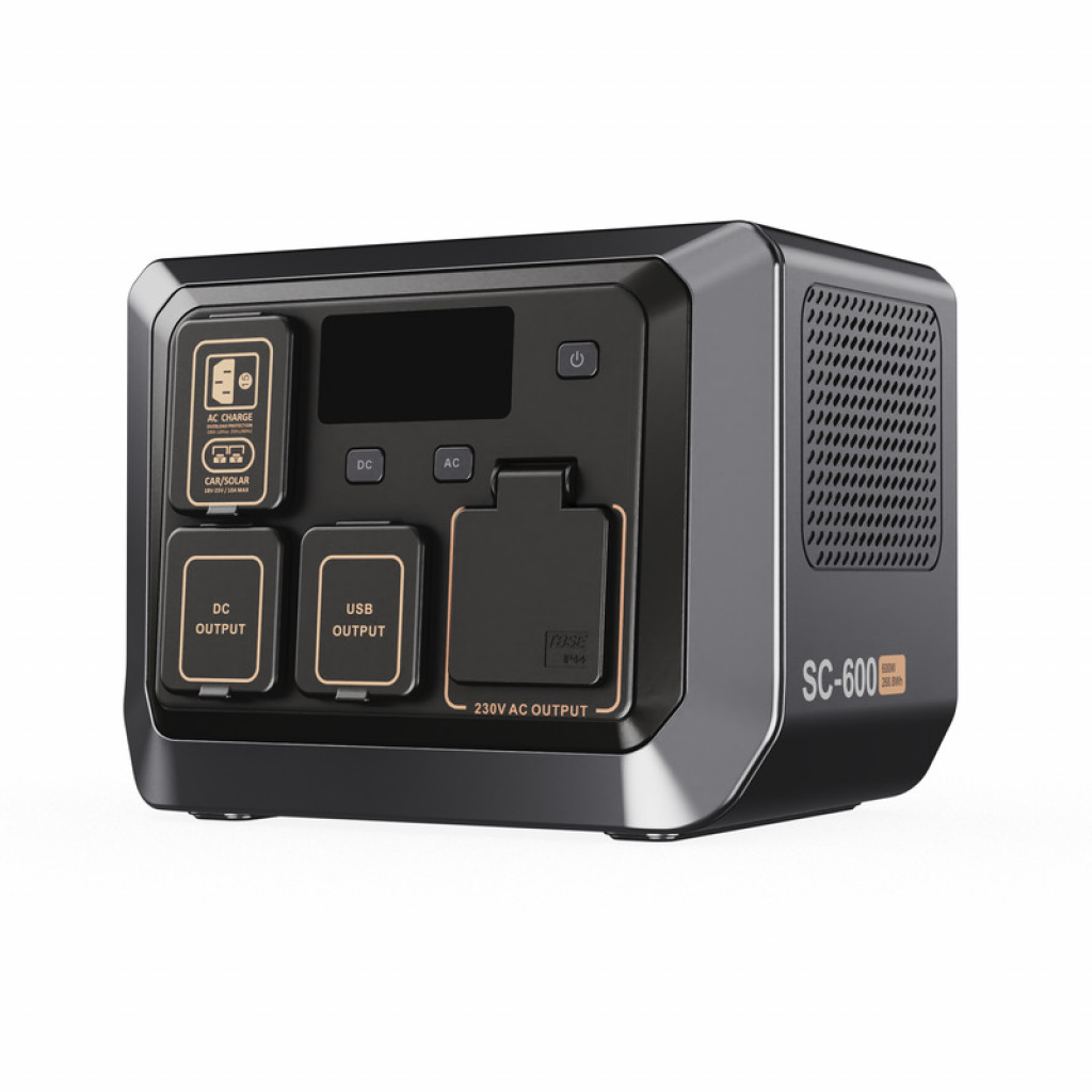 SENCI Lithium LPS 268Wh Power Station med 300W (600W) sinus inverter