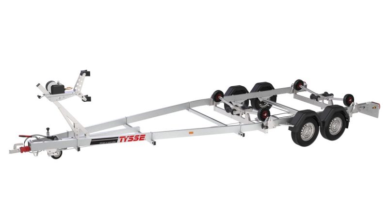 Båthenger 6384 – 2600 kg, selvjusterende vugge og LED-lys